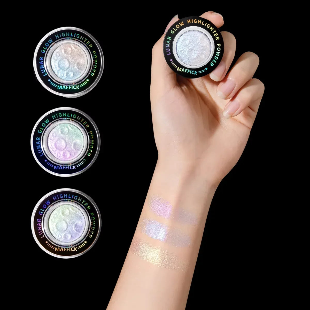 3 - Color High Gloss Powder With Permeable And Light Sensitive Texture, Delicate And Comfortable, Waterproof