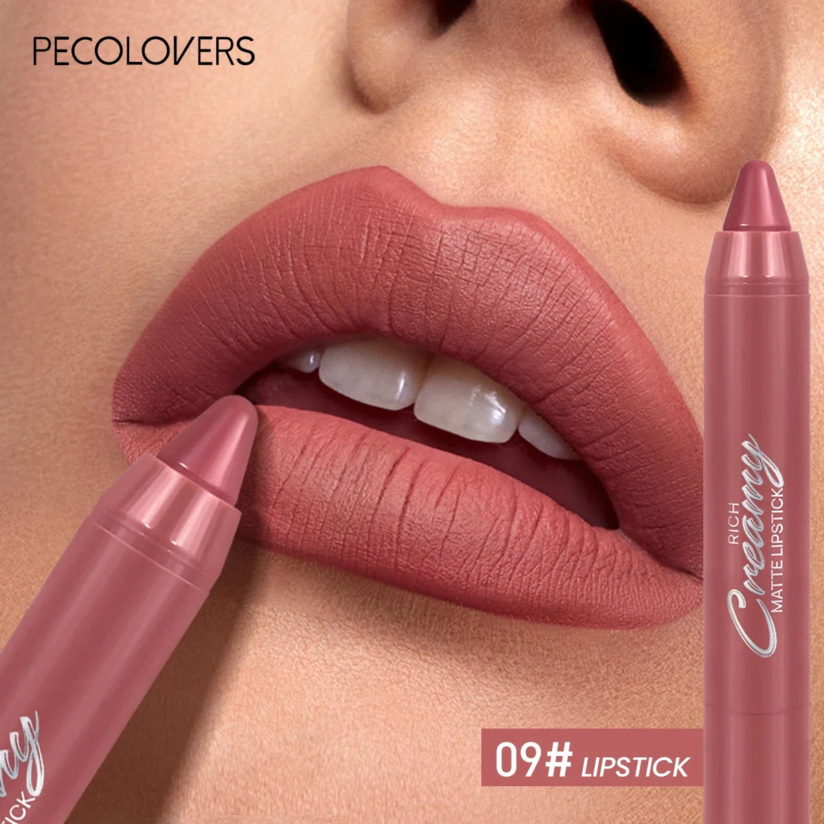 Multiple Colors Matte Lip Liner, Use As Lip Liner and Lipstick, Easy To Accurately Apply, Waterproof Long-lasting Non-stick
