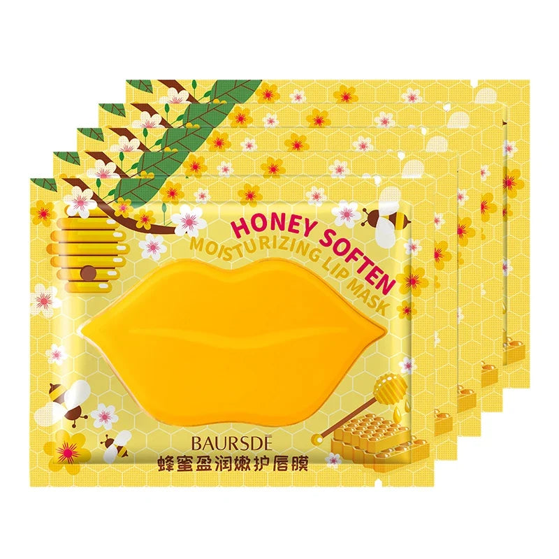 5/10pcs/lot Collagen Nourishing Lip Mask  Moisturizing Fruits Essence Firming Anti Wrinkle Lip Patch Skin Care
