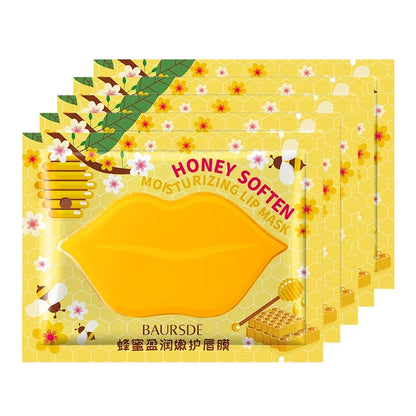 5/10pcs/lot Collagen Nourishing Lip Mask  Moisturizing Fruits Essence Firming Anti Wrinkle Lip Patch Skin Care