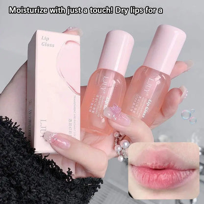 Moisturizing Lip Oil - Hydrating Transparent Jelly Lip Balm