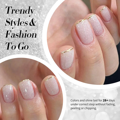 BORN PRETTY 10ml Snow Glitter Jelly Gel Polish Christmas Vernis Semi Permanent Nail Art Soak Off UV Gel Manicure Nail Supplies