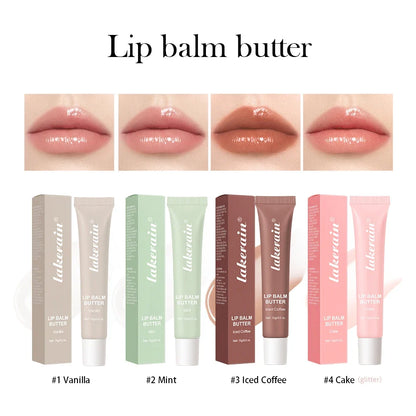 Summer Lip Balm Moisturizing Mirror Lip Gloss Lip Vanilla Mint Iced Coffee Cake Smell Lipstick Transparent Lip Oil  Makeup