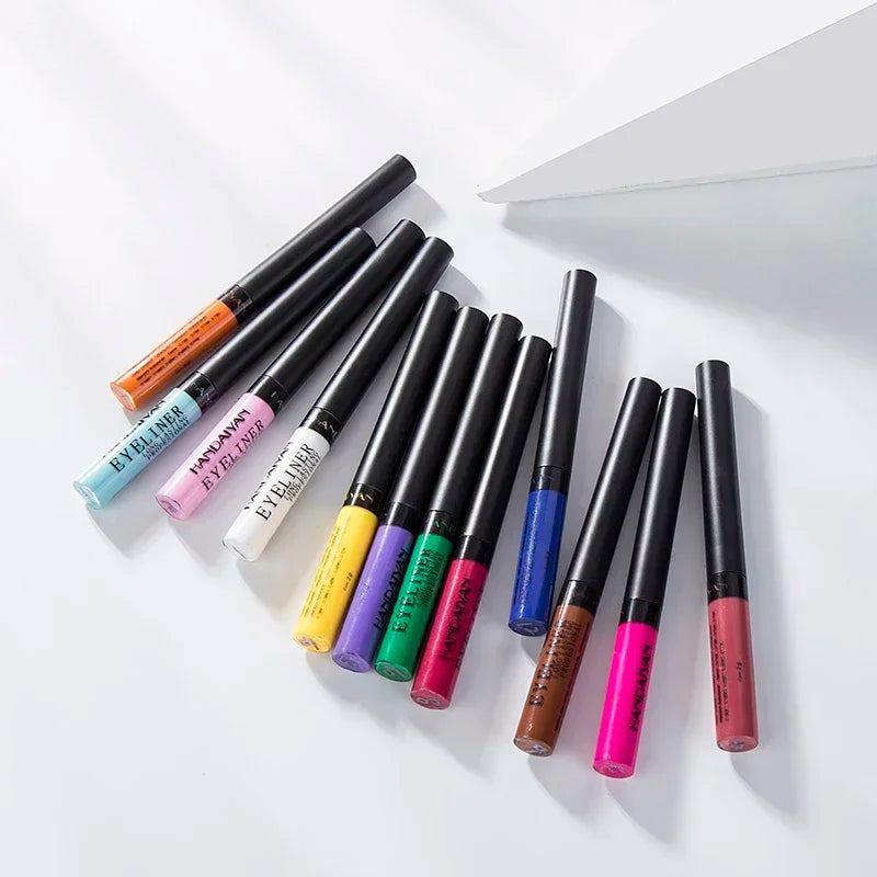 Waterproof Liquid Eyeliner Pen - Long-Lasting Colorful Eye Liner