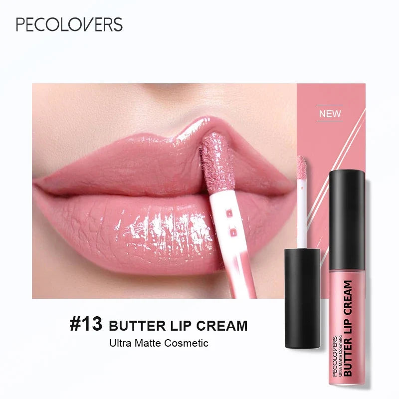 1PC Waterproof Liquid Lipstick 21 Color Vitamin E Makeup Sets Lip Glosses Lip Plumpers