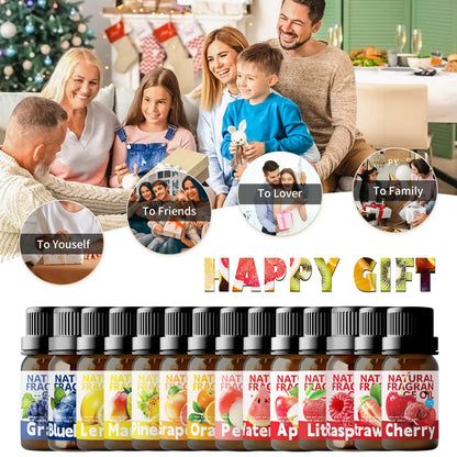 27 Type Fruit Essential Oils Fruit Perfumes Fragrance Oil for Diffuser Candles Making -Strawberry Lemon Peach Banana Mango