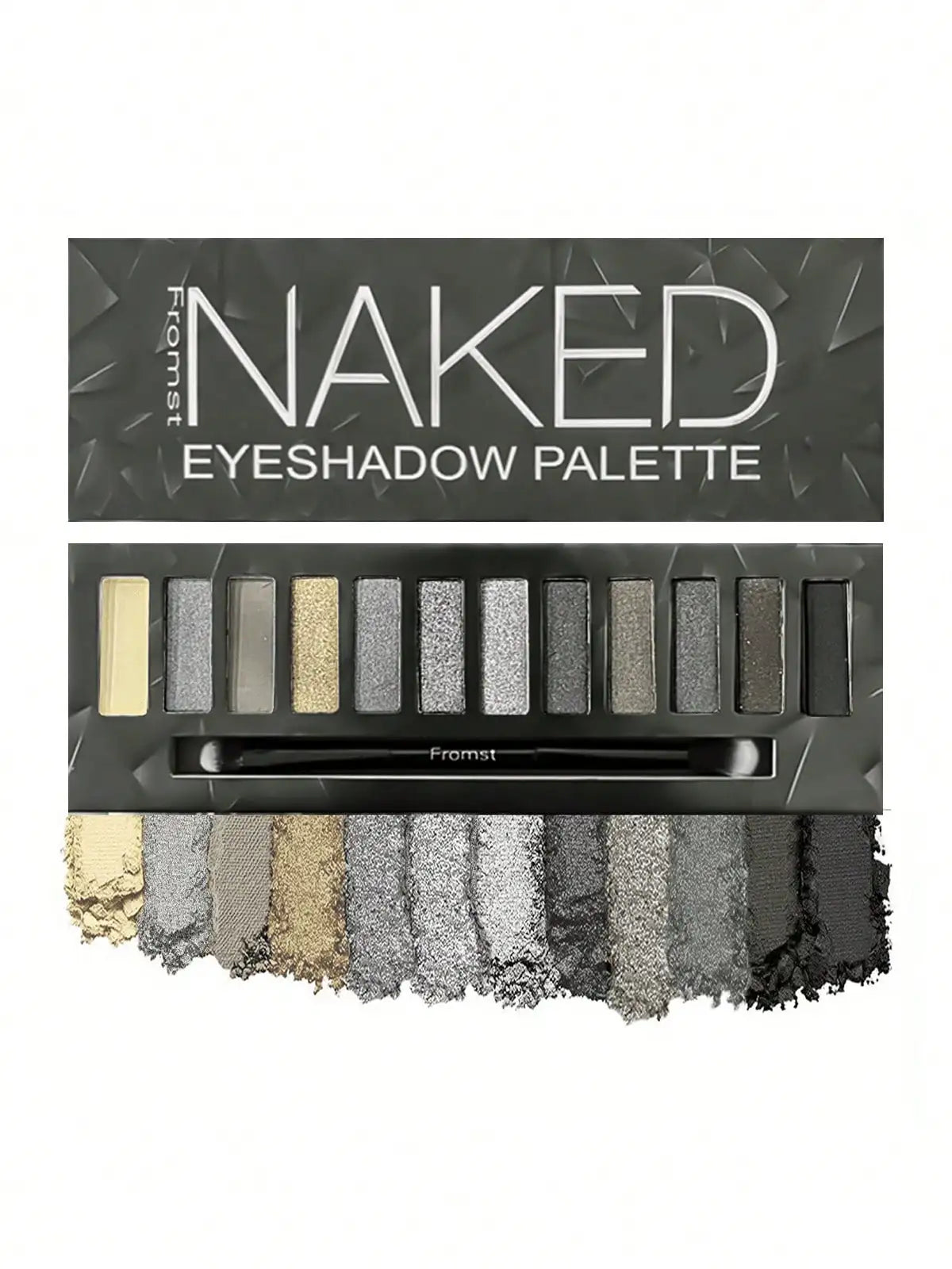 12-Color Eyeshadow Palette - Pearlescent Shimmer Waterproof 30g
