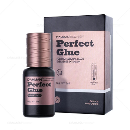 Damman Lash Glue for Eyelash Extension Low Stimulation Lash Extension Glue Professional Eyelash Glue Retention time 8-10 Weeks