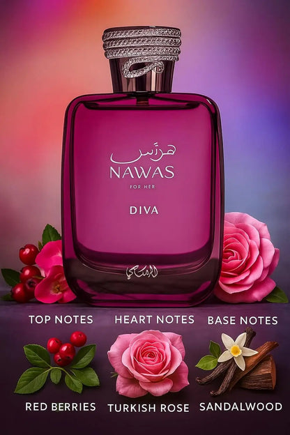 RASASI Hawas Diva Eau de Parfum For Women 3.38 Fl Oz