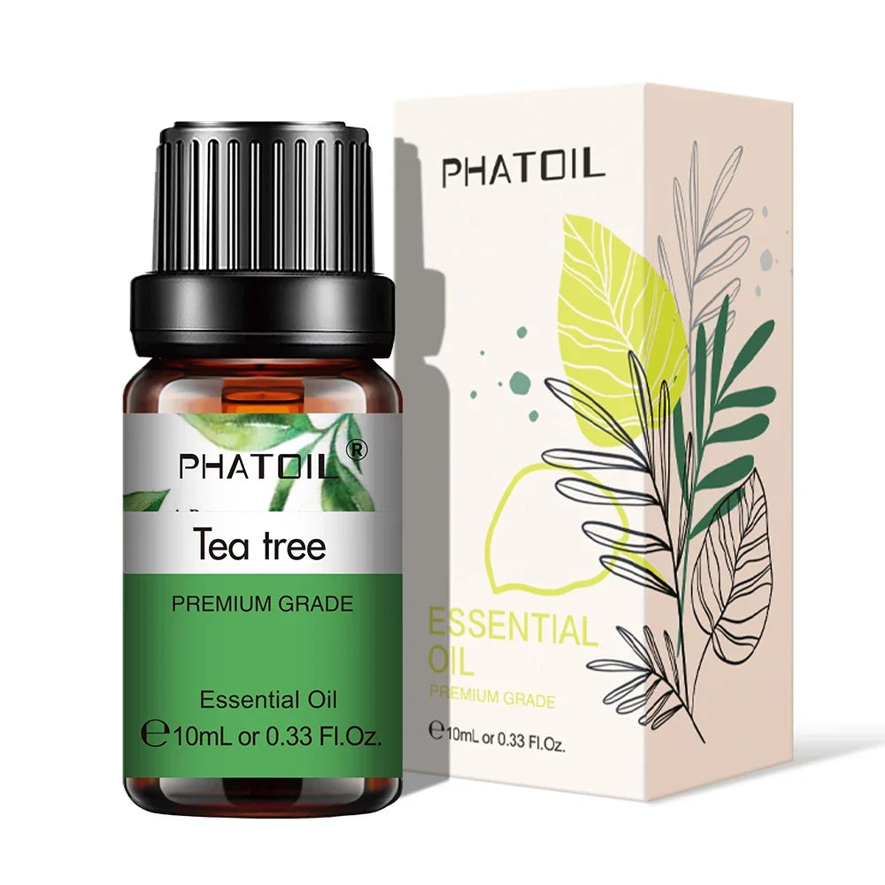 PHATOIL Natural Plant Essential Oil 10ml Eucalyptus Lavender Bergamot Vanilla Peppermint 1PCS Aroma Essential Oils For Diffuser