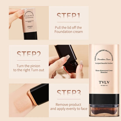 Hot Sale Lightweight Foundation Stick Long-Lasting Full Coverage Moisturizer Natural Finish Makeup Foundation Stick