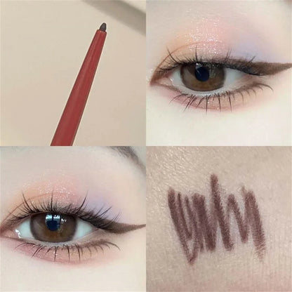 Matte Brighten Lying silkworm Eyeliner Gel Pen Waterproof Quick Drying Pink Brown Ultra fine Eye Shadow Pen Not-Smudge Makeup