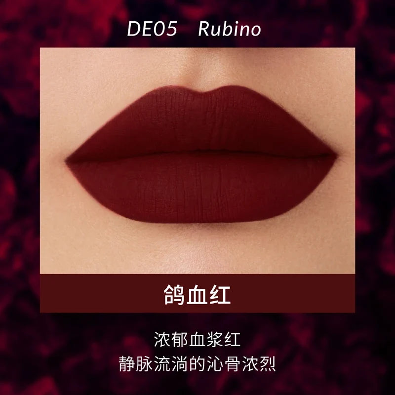 Kaleidos Lipstick Lip Cream Matte Velvet Nude Colours Lip Mud Waterproof Lip Gloss Long Lasting Lip Stain