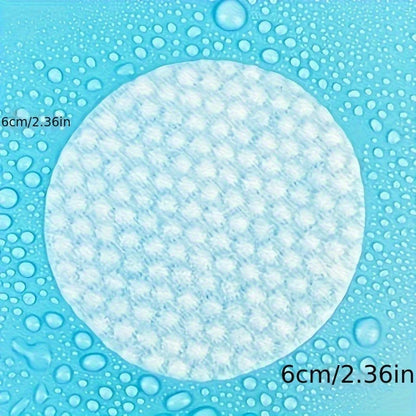 300/600pcs Round Facial Cleansing Pads High-Quality Makeup Remover Wipes Hypoallergenic Lint-Free Round Pads Light Beige