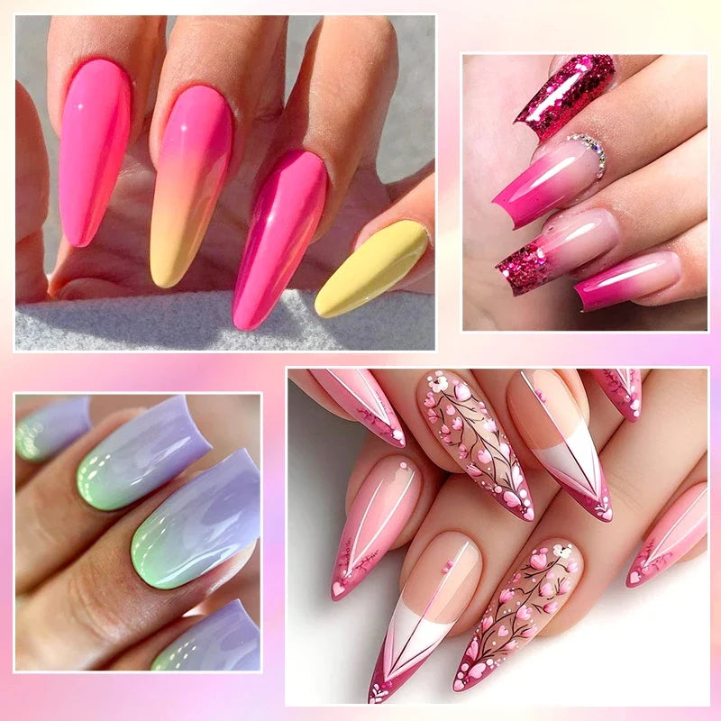 12pc All-season Nail Gel Polish Set Multicolor TPO HEMA Free Long-Lasting UV LED Nail Supplies for Women Daily & Party Wearing