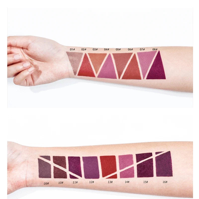 1pcs Matte Lip Liner & Lipstick 2 in 1 Double Ended Waterproof Long Lasting Non-Fading Smooth Velvet Nude Makeup Tool for Women
