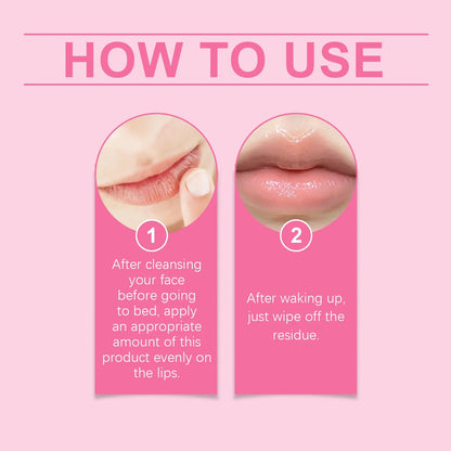 HOYGI Sleep Lip Mask Deep Hydration Lasting Moisturizing Exfoliation Night Lips Care Maintenance Fades Lip Lines Anti Cracked