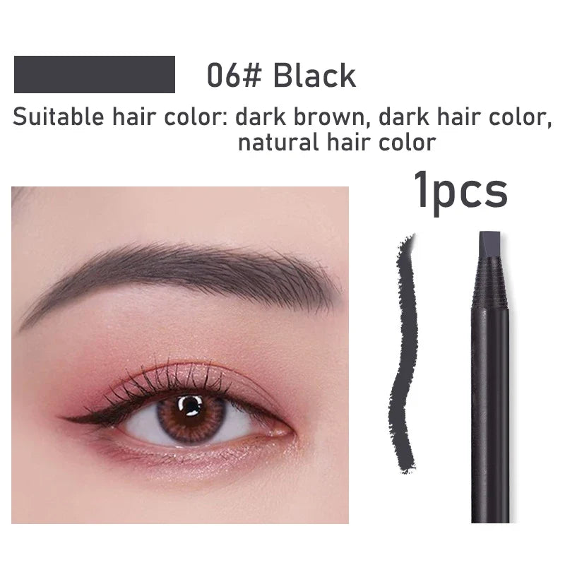 1pcs Long-lasting Waterproof Eyebrow Pencil Off with Brush Microblading Permanent Makeup Tools Pull Cord Peel-off Brow Pencil