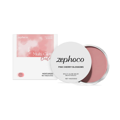Pink Sakura Cream Blush Makeup Natural Cheek Tint Long Lasting Hydrating Lightweight Blusher Stick  Smooth Comfortable to Wear