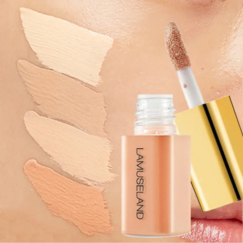 Wheat Tone Moisturizing Liquid Concealer Oil Control Invisible Full Coverage Pores Dark Circles Ivory Foundation Cream Makeup