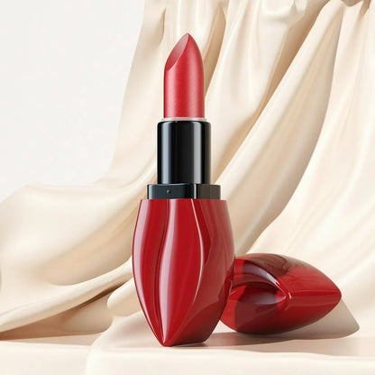 1pcs Matte Lip Gloss Lipstick, High Pigment Waterproof Velvet Long Lasting, Deep Red, Nude, Y2K Christmas Valentine's Day Gifts