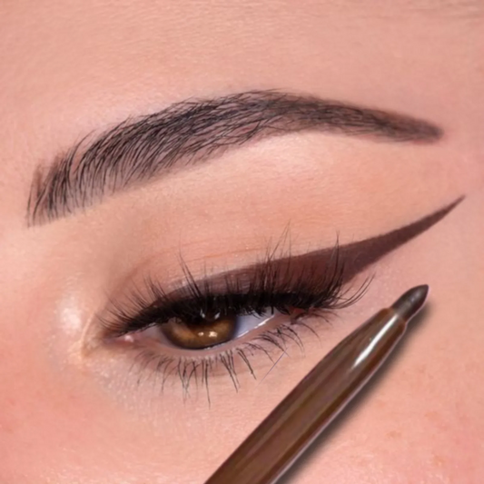 Waterproof Black Brown Eyeliner Gel Pencil Ultra-fine Matte Smooth Quick Dry Non-Smudge Easy Wear Eyeliner Pen Makeup for Eyes