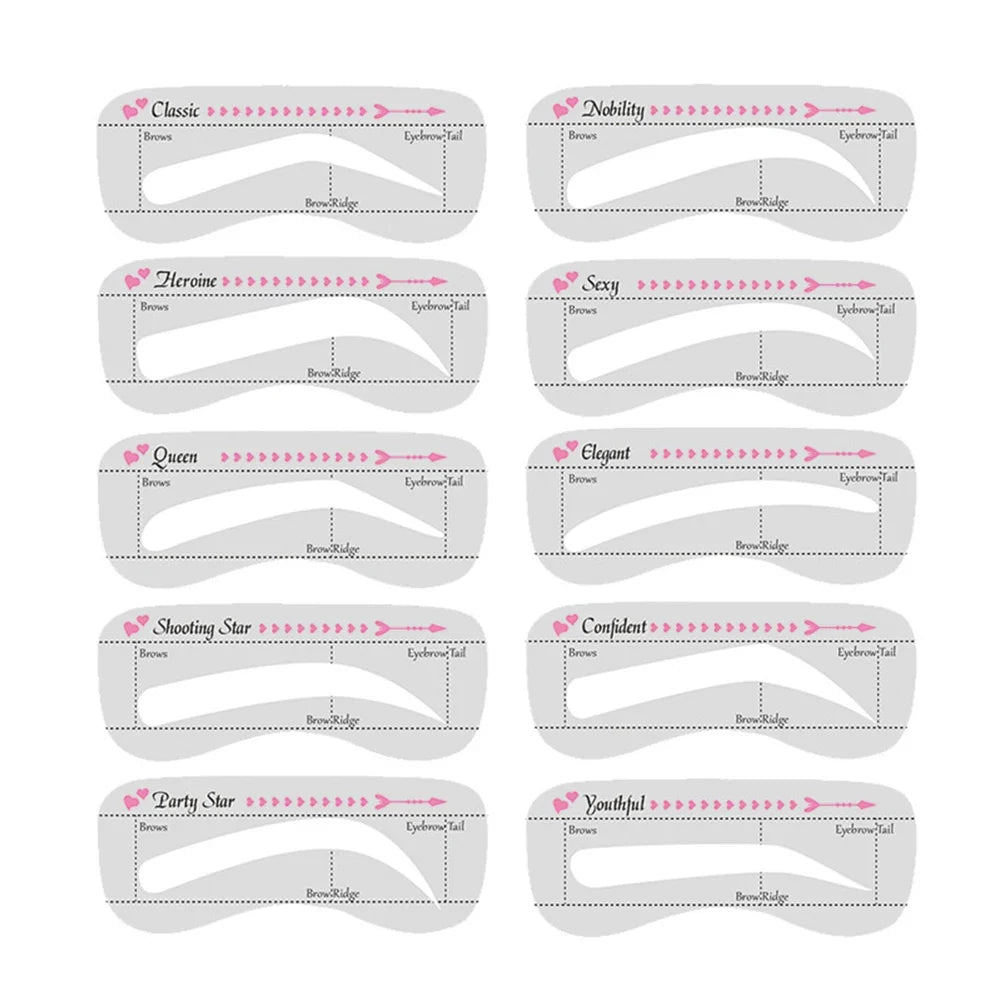 DIY Eyebrow Stencil Thrush Tool Eyebrow Shape Paper Brow Makeup Trimming Tool Eyeliner Paper Thrush for Students