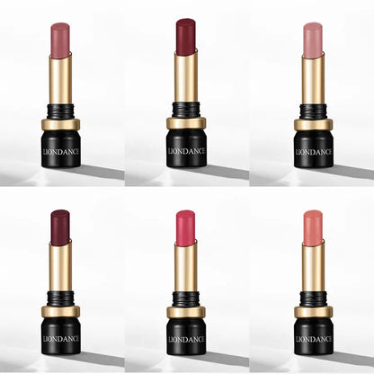 LIONDANCE Velvet Matte Lipstick Nude Soft Dark Color High Pigmented Long-Lasting Waterproof Lip Balm for Women Gift for Girls