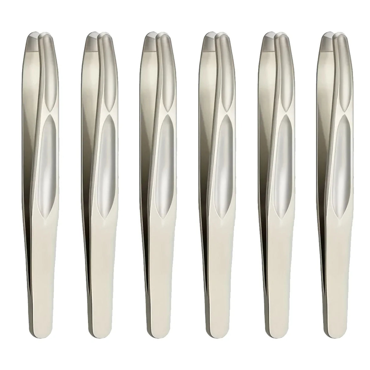 Premium Round Head Tweezers for Eyebrow & Facial Hair Removal Seamless Clips Short Hair Precision Beard Clip
