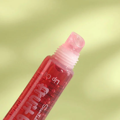 6Pcs Fruity Flavor Watery Glossy Lip Gloss Set Clear Lip Gel Plumping Hydrating Moisturizing Lip Gloss Lips Makeup