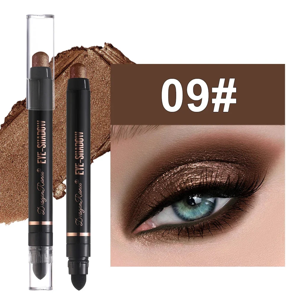 Eyeshadow Pen Pearlescent Eyeshadow Versatile One-Swipe Application Non-Smudging Waterproof Eyeshadow Highlighter Delicate Silky Smooth with Fine Shimmer Eyeshadow Liquid