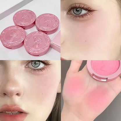 Three dimensional relief mist Color blush natural tender delicate hold makeup low saturation female blush cream