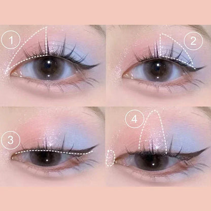 16 Colors Matte Eyeshadow New Square Eyeshadow Palette Matte Pearl Sequins Blush Eyeshadow Brighten Complexion