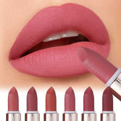 6 Colors Matte Liquid Lipstick - Transfer-Resistant Matte Lipstick, Highly Pigmented Formula, Smudge-Proof & Lasting Wear