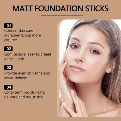 EELHOE Foundation Concealer Stick Lightweight Breathable Moisturizing Waterproof No Creasing Longlasting Female Makeup Product