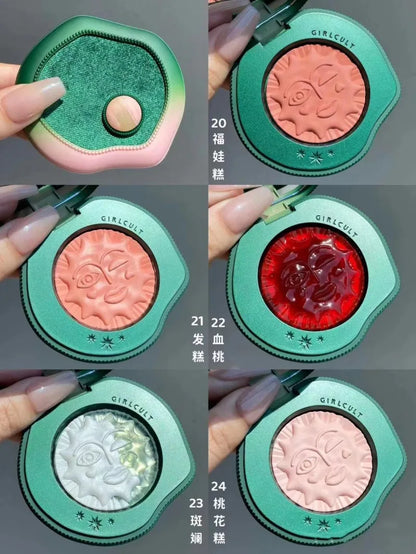 Girlcult Emotional Blush Highlighter Matte Fine Shimmer Blusher Face Cute Makeup Korean Cheek Pressed Powder