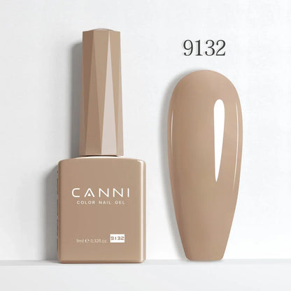 CANNI Hema Free Nail Gel Polish Fall Color Collection Semi Permanent Diamong Long Wear Top Coat Red Gorgeous JellyNude Color 9ml