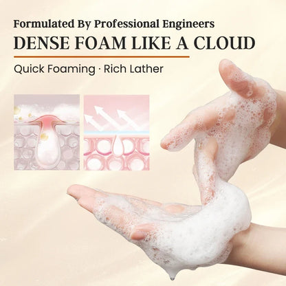 Natural VitaminC Cleanser All Face Wash 150ml Deep Cleans Dissolves Grease Brightens Skin Good With Hyaluronic acid