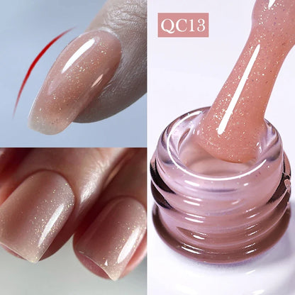 BORN PRETTY Milky White Jelly Nude Gel Nail Polish 10ml White Translucent Soak Off Gel Vernis Semi Permanent Need UV Light Cure