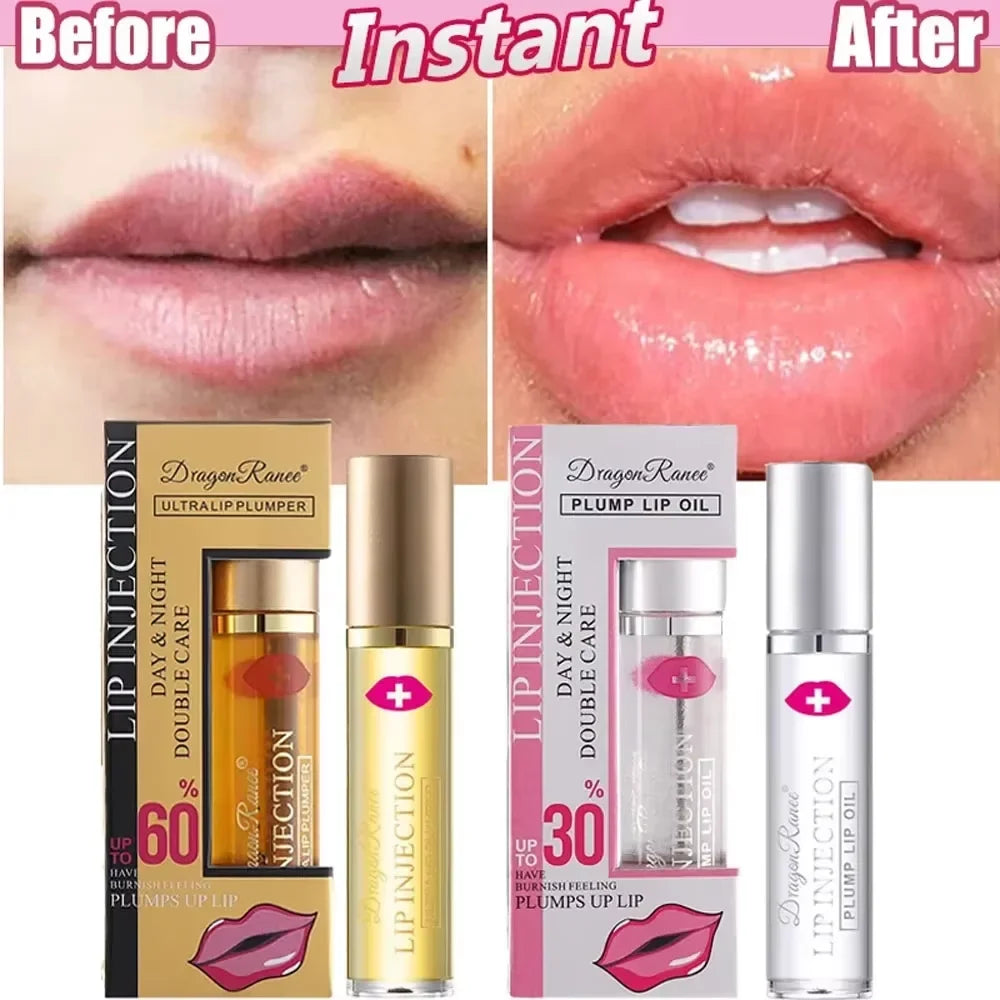 Instant Volumising Lip Plumper Oil Lip Enhancer Lip Gloss Plumping Serum Moisturizing Anti-Wrinkle Lipstick Sexy Care Makeup