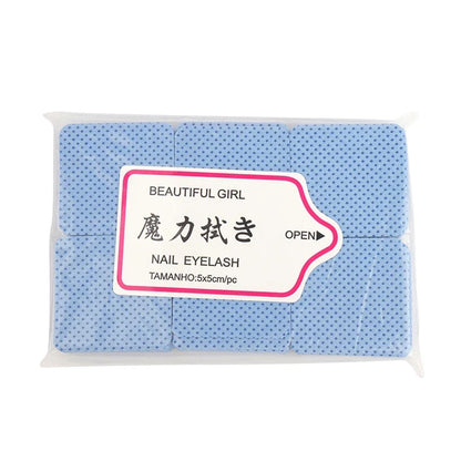 300pcs Lint-Free Eyelash Glue Wipes Paper Gel Remover Clean Month of Bottle Cotton Pads Beauty Cleaning Nail Art Makeup Tools