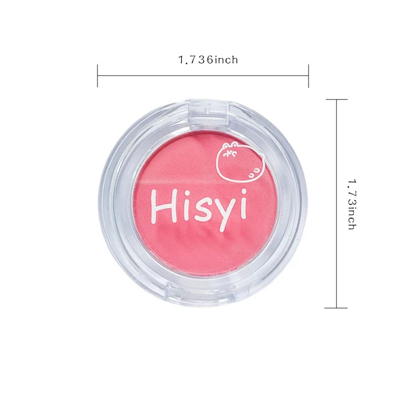 HISYI monochrome blush whitening matte cosmetics vitality girl nude makeup natural smudge monochrome blush plate