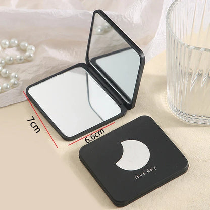 Portable Handheld Mini Makeup Mirror, Dormitory Tabletop And Office Use, Adjustable And Portable Folding Mirror