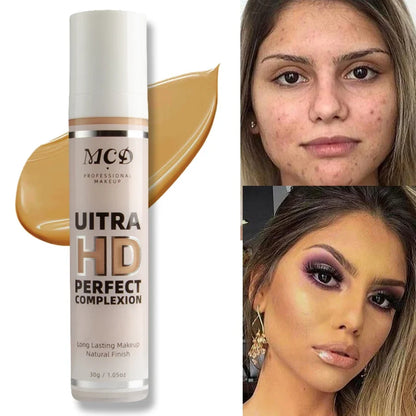 9 Shade Full Coverage Concealer Liquid Foundation  makeup high coverage  Base makeup  cushion Foundation cream  Natural Matte