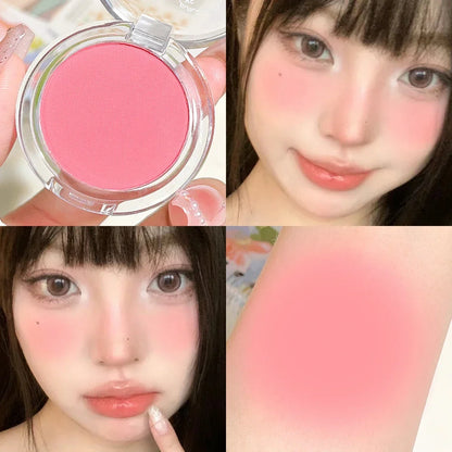 HISYI monochrome blush whitening matte cosmetics vitality girl nude makeup natural smudge monochrome blush plate