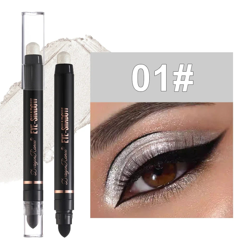Eyeshadow Pen Pearlescent Eyeshadow Versatile One-Swipe Application Non-Smudging Waterproof Eyeshadow Highlighter Delicate Silky Smooth with Fine Shimmer Eyeshadow Liquid