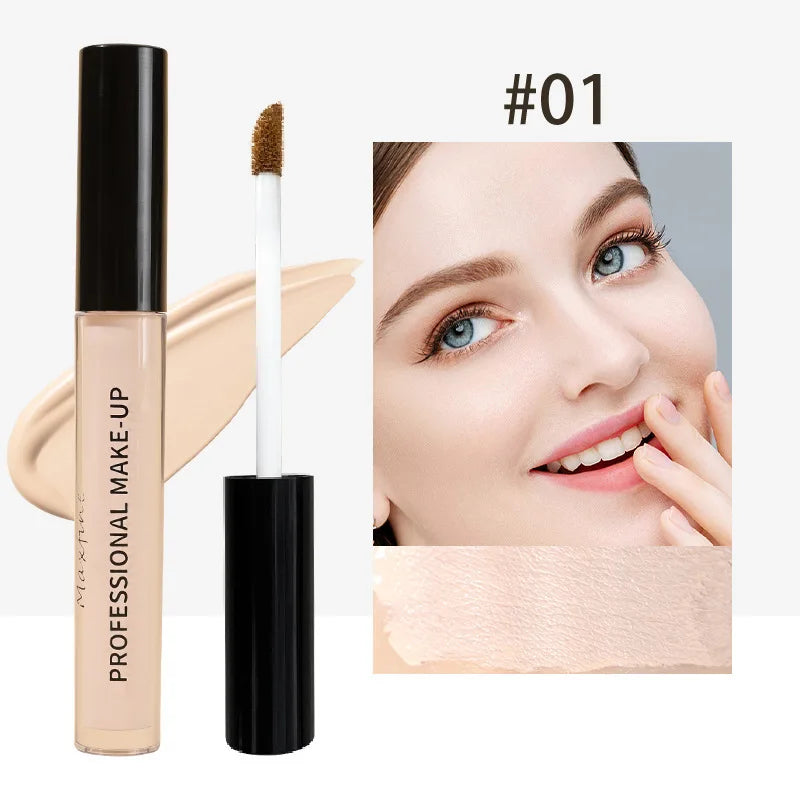 Concealer liquid pen covers and modifies blemishes spots acne marks facial make-up and brightens skin tone