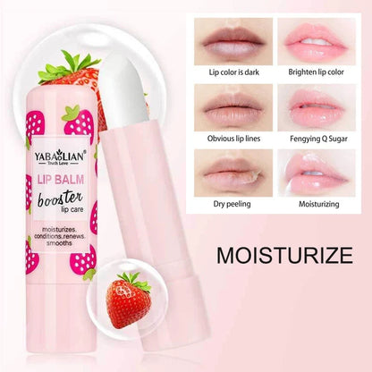 Natural Fruit Lip Balm Long Lasting Moisturizing Nourishes Reduce Lip Line Anti Aging Anti-drying Hydration Lips Care Lipstick