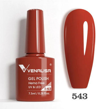 Venalisa HEMA TPO FREE Nail Gel Polish Glitter Gorgeous Full Coverage Soak Off UV LED French Nail Jelly Pink Nude Collection