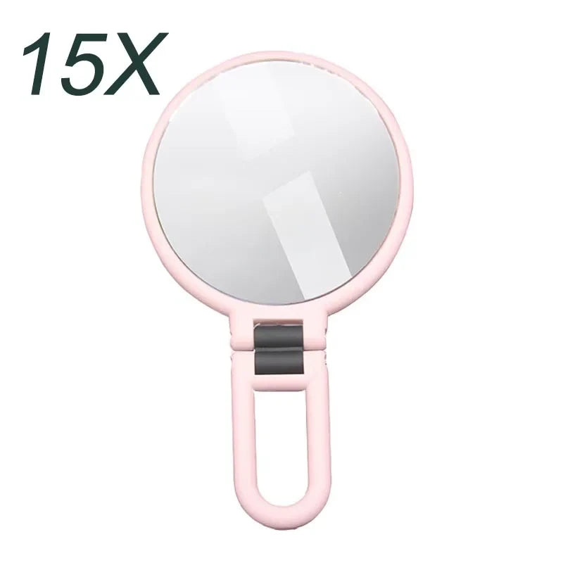 New 2/5/10/15x Magnifying Makeup Mirror Women's Pocket Mirror Small Folding Mirror for Table HUAZJ06
